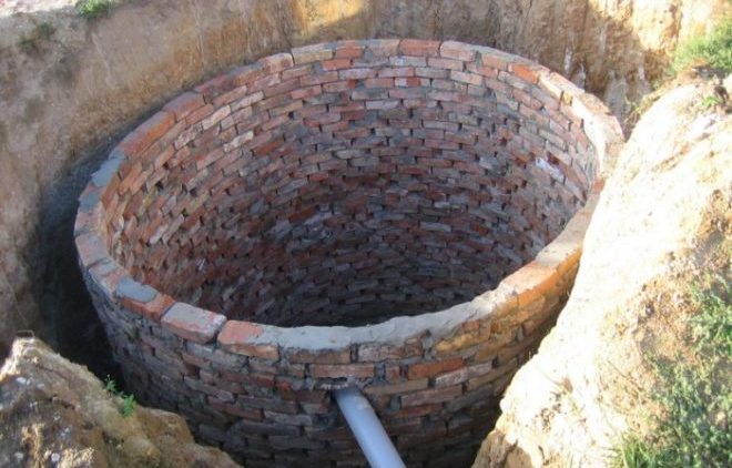 Выгребная яма из кирпича