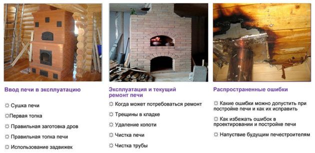 Рекомендации по эксплуатации печи