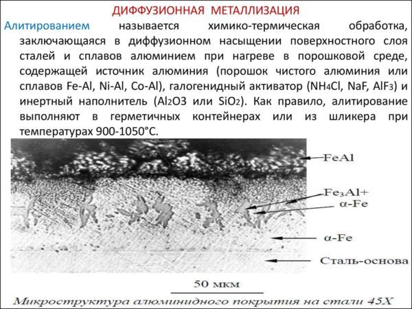 Диффузионная металлизация стали