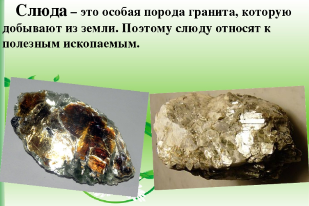 Что такое слюда