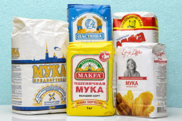 Упаковка готовой муки