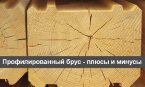 Плюсы и минусы профилированного бруса