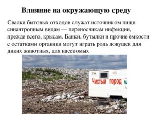 Влияние на окружающую среду